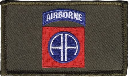 Nášivka 82ND AIRBORNE oliva