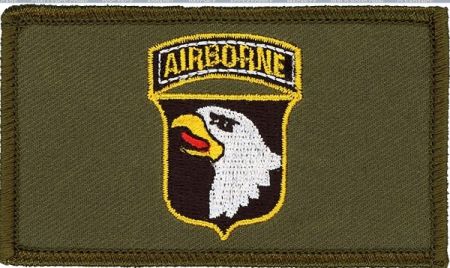 Nášivka 101ST AIRBORNE oliva