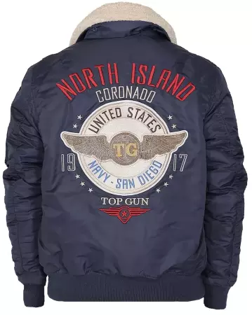 Bunda TOP GUN® CORONADO s odepínatelným límcem navy