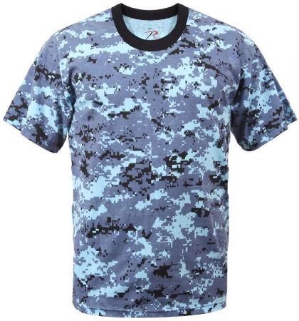 Tričko ROTHCO® sky blue digital camo