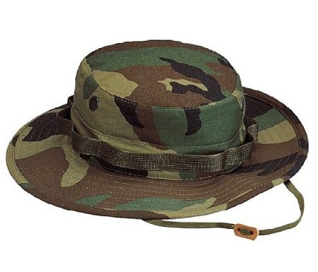 Klobouk US BOONIE woodland camo