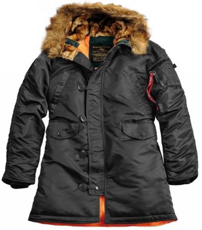 Dámská bunda ALPHA INDUSTRIES N-3B VF 59 černá