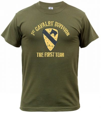 Tričko 1ST CAVALRY DIVISION zelená