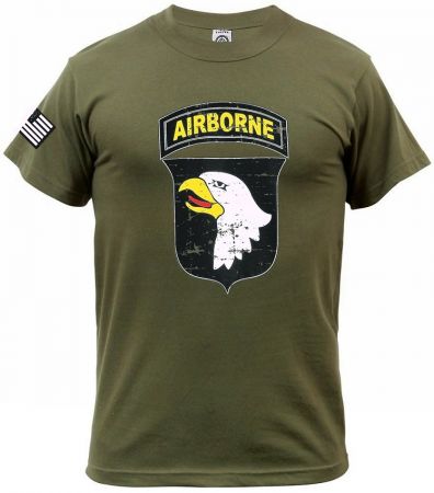 Tričko 101ST AIRBORNE zelená