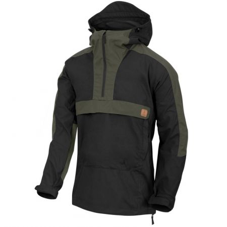 Bunda HELIKON-TEX® WOODSMAN ANORAK černá & taiga green