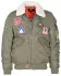 Bunda TOP GUN® FORCE CWU-45 s odepínatelným límcem army green