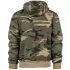 Mikina HOODIE ZIP woodland camo