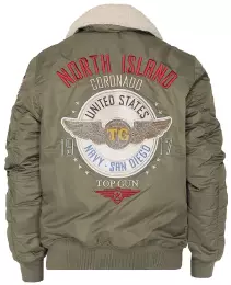 TOP GUN® Bunda TOP GUN® CORONADO s odepínatelným límcem oliva