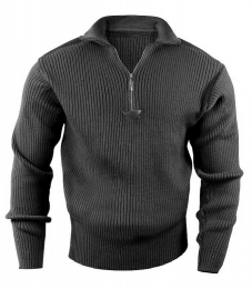 ROTHCO® Svetr ROTHCO® COMMANDO 1/4 ZIP černá