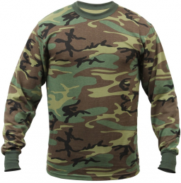 ROTHCO® Tričko ROTHCO® dlouhý rukáv woodland camo