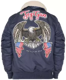 Bunda TOP GUN® TOP GUN CWU-45 s odepínatelným límcem navy