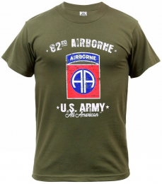 FOSTEX® Tričko 82ND AIRBORNE DIVISION zelená